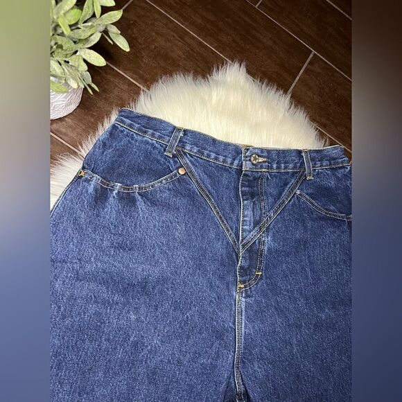 Ozark Mountain dark blue denim bareback jeans - Picture 2 of 9